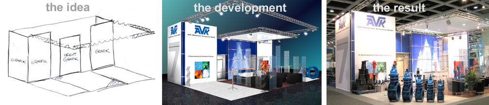 Construction Company For Exhibitions. We create, design and realize your individual and functional booth.