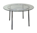 Mietmbel - Tische, Glastisch rund